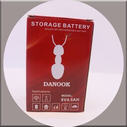 باتری خشک 6 ولت 4.5 آمپر  DANOOK  - پخش کلی باطری الکتوبکا 1375