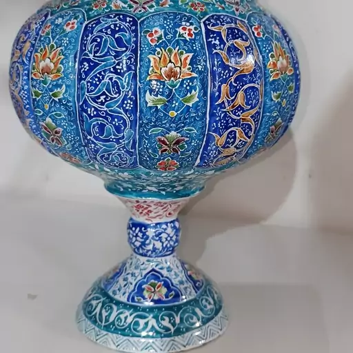 قندان پایه دار(شکلات خوری) میناکاری 30سانتی 