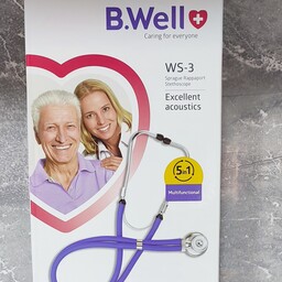 گوشی پزشکی دو شلنگه بی ول (B.Well) مدل WS-3