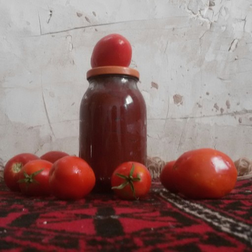 رب گوجه تازه خانگی یا رب گوجه ترش خانگی (600گرم)