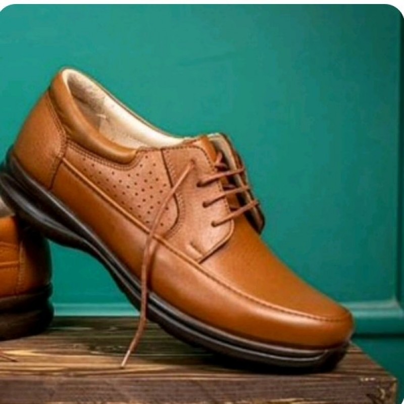 کفش چرم مردانه طبی مدل گریدر بندی