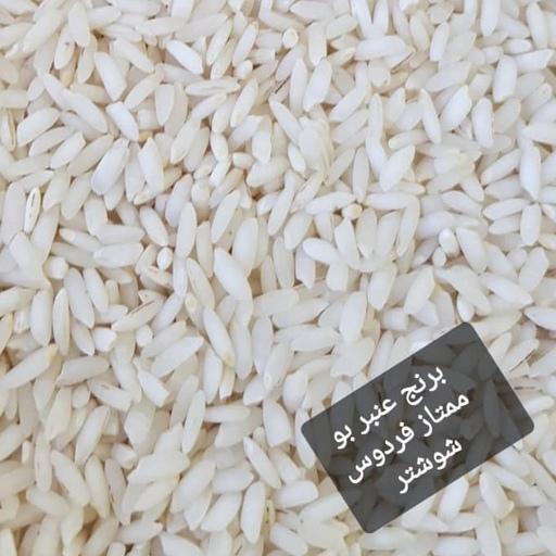 برنج عنبربو ممتاز شوشتر فردوس- ارسال رایگان- حداقل سفارش 3 کیسه