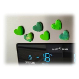 مگنت یخچال قلب عاشقانه سبز 6عددی خمیری رنگارنگ MK212