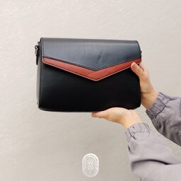 کیف چرم طبیعی زنانه دست دوز آلا مدل دلوین(دوشی،بند بلند)