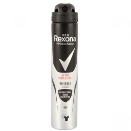 اسپری رکسونا اورجینال rexona active protection invisible  حجم 200 میلی لیتر مناسب آقایان 