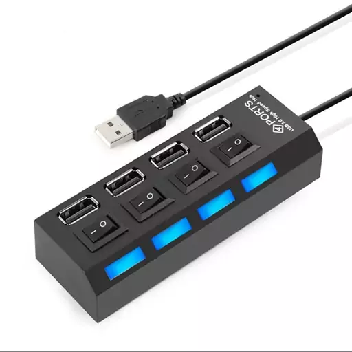  هاب 4 پورت کلید دار مدل HI-SPEED USB02