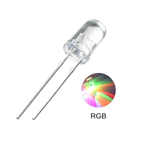 دیود ال ای دی هفت رنگ RGB بسته 40 عددی