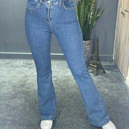 شلوار جین زنانه بوتکات قد100تا105 فاق بلند صادراتی. 