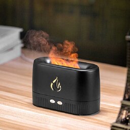 بخور سرد و خوشبو کننده Flame diffuser مدل شعله آتشی رنگ مشکی