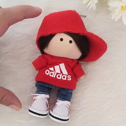 عروسک روسی پسر سوگولی ،جاسوییچی قرمز، با کفش های چرمی،10سانتی