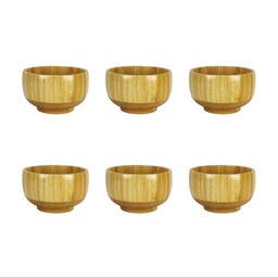 کاسه  - پیاله چوبی بامبو مدل D13.4 بسته 6 عددی کد Gw50701018