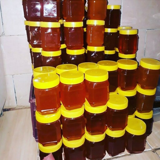 عسل طبیعی عمده  20  عدد نیم کیلویی بدون برچسب (خرید از زنبوردار نمونه و ارسال رایگان)