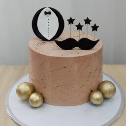 کیک تولد مردانه،کیک سبیل دار