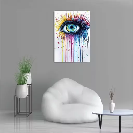 تابلو شاسی طرح چشم رنگی Colorful Eye مدل M0487