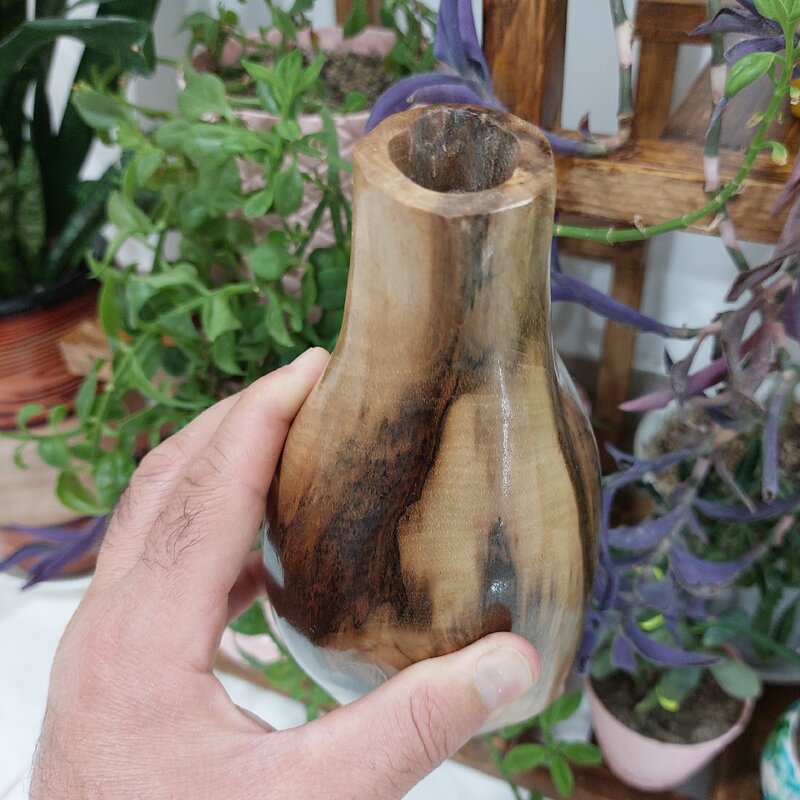 گلدان چوبی روستیک