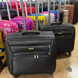 چمدان خلبانی CAT برزنتی متریال خارجی قفل دار ، چمدان مسافرتی ، چمدان کابین 
