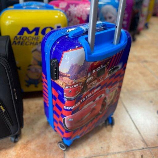 چمدان کودک سایز 20 اینچ قفل دار مکویین خارجی، چمدان بچه 