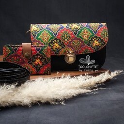 کیف سنتی دوشی بانوان همراه با جاکارتی 