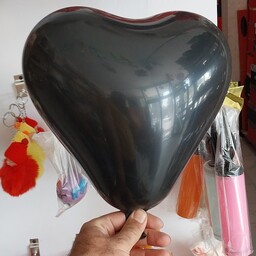 بادکنک قلبی مشکی 12 اینچ