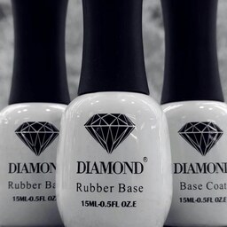 رابر بیس ناخن 15 میل دیاموند diamond کلییر