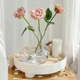 گلدان شیشه ای تنگی باکیفیت و شفاف