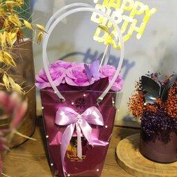 باکس گل مصنوعی شیک و با کیفیت عالی در چند رنگ ،دیه ای مناسب تولد و ...