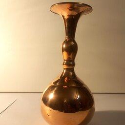 گلدان مسی  مدل شکمی بزرگ  نانو شده رنگ ثابت چکش کاری شده کار صنعتگران زنجانی