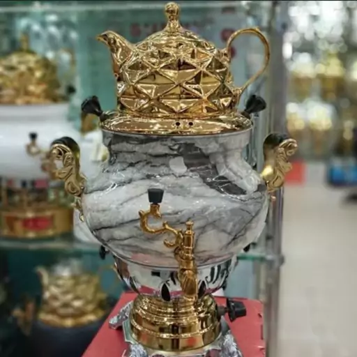 سماور گازی 3کاره طرح سنگی