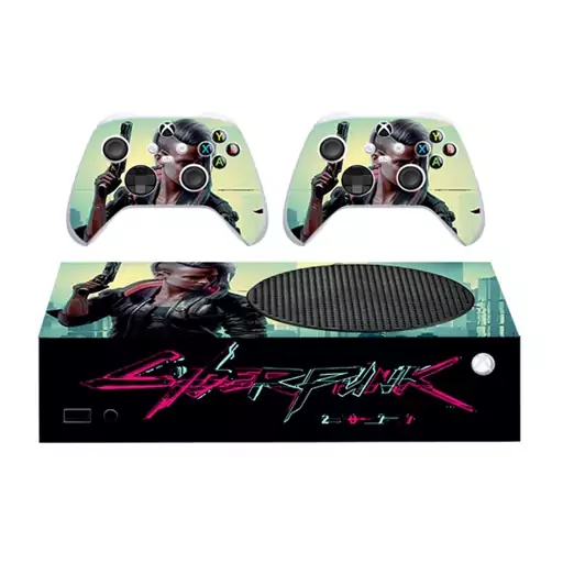 اسکین(برچسب)Xbox series s-طرح Cyberpunk-کد3-سفارشی