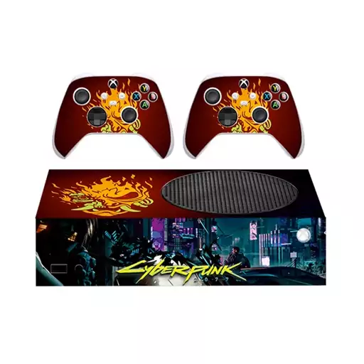 اسکین(برچسب)Xbox series s-طرح Cyberpunk-کد1-سفارشی