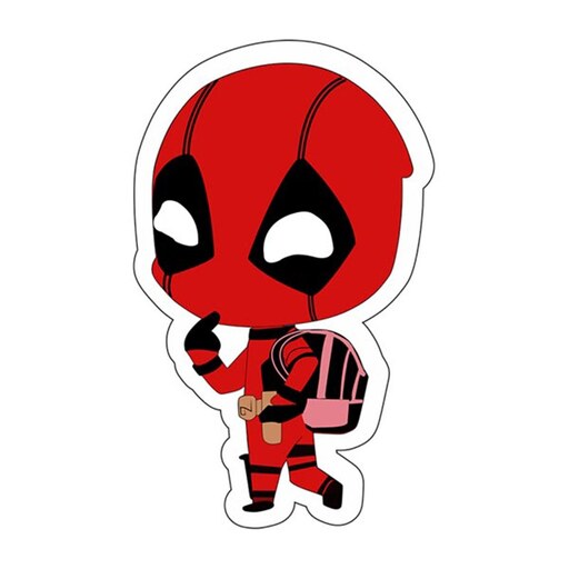 استکیر(برچسب) لپتاپ-طرح Deadpool ددپول-کد12-سفارشی