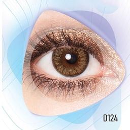 لنز چشم رنگی (زیبایی) سالانه کلیر ویژن عسلی دور دار