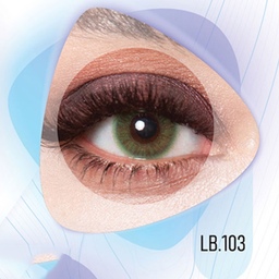 لنز چشم رنگی (زیبایی) سالانه کلیر ویژن سبز بدون دور 