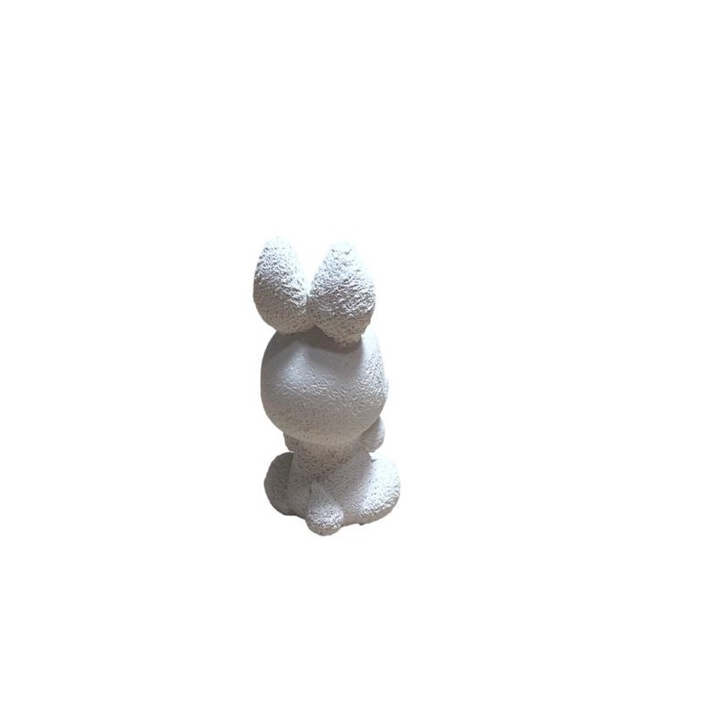 مجسمه خرگوش رنگی جنس پودر سنگ نماد سال جدید مناسب سفره هفت سین و یادبود