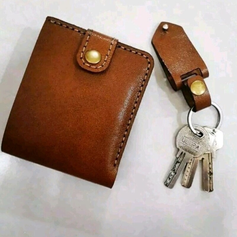 کیف کارت چرم طبیعی دستدوز (جاکارتی چرم)