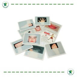 فلش کارت دیدآموز اعضای بدن انسان (گفتاردرمانی)(کاردرمانی) انتشارات آموزش 