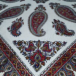 سفره قلمکار اصلی اصفهان  و رومیزی  درجه 1 صد در صد پنبه  رنگ ثابت قابل شستشو تضمینی 
