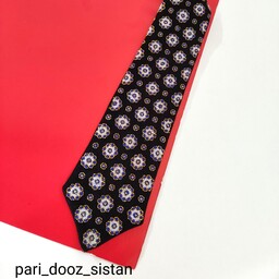 کراوات  سوزن دوزی بلوچ  کاملادست دوزطرح گلابتون شماره 1