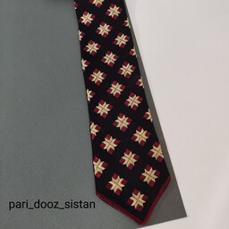 کراوات  سوزن دوزی (خامه دوزی)کاملادست دوزطرح گل گندم شماره 1