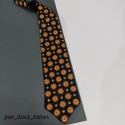 کراوات  سوزن دوزی بلوچ  کاملادست دوزطرح گلابتون شماره 3