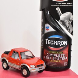 مکمل شوینده کامل سیستم سوخت خودروهای بنزینی برند Techron ساخت شرکت شورون امریکا 355ml مناسب برای خودروهای نو و کارکرده
