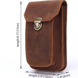کیف کمری موبایل چرم طبیعی دست دوز کد 