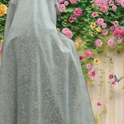   پارچه ی چادر عروس اکلیلی 