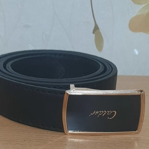 کمربند 2لایه چرم گاوی دست دوز
