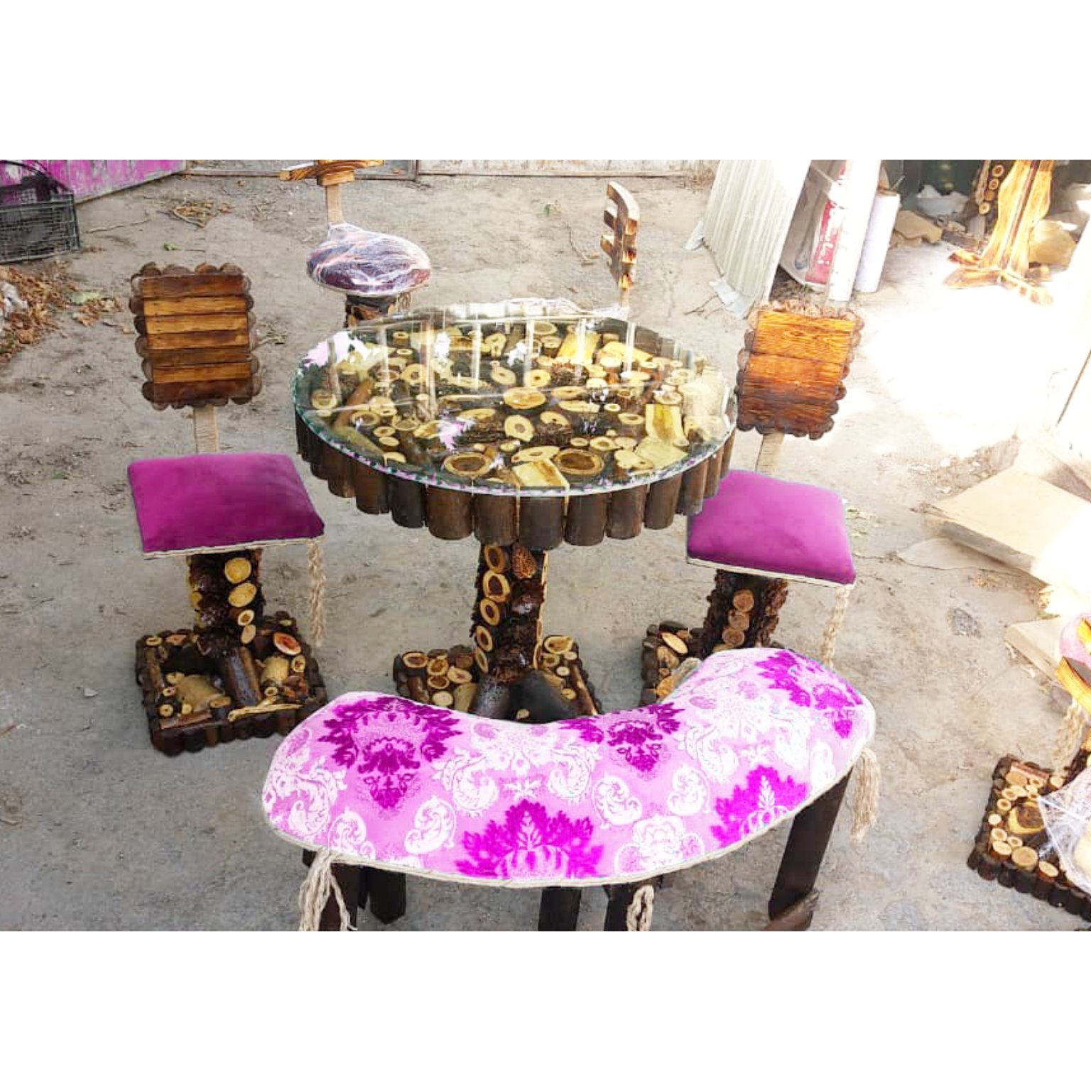 میزغذاخوری کمجاناهارخوری نیمکتدارنهارخوری سنتی مبلمونسرا مدل 216205