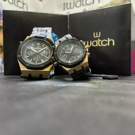 ساعت ست برند آی واچ  I-WATCH  سه موتوره فعال  موتور ژاپن ضد آب