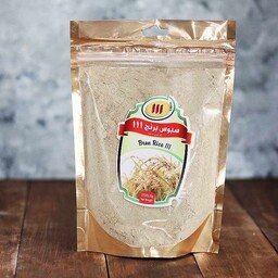 سبوس برنج نیم کیلویی لایه دوم بسیار عالی تهیه شده از پوسته لایه دوم برنج طارم محصولی از شالیزارهای استان گلستان 