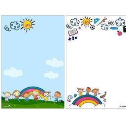 کاغذ یادداشت طرح کودک  50 برگ دو رو رنگی کیفت عالی