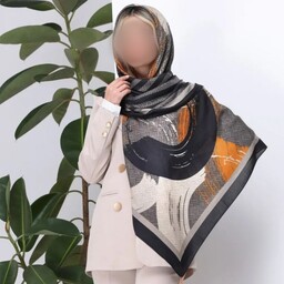 روسری نخی  منگوله دار  در  رنگ های شیک و زیبا قواره 140 در 140