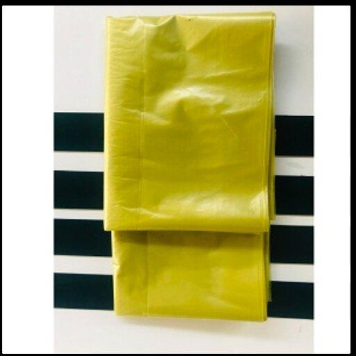 پلاستیک نایلون و کیسه زباله زرد بیمارستانی بسته 25 کیلویی سایز  55 در 70